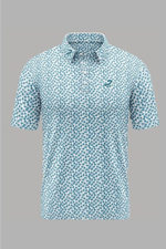 Load image into Gallery viewer, Green Golf Polo with Multi Colour Flecks