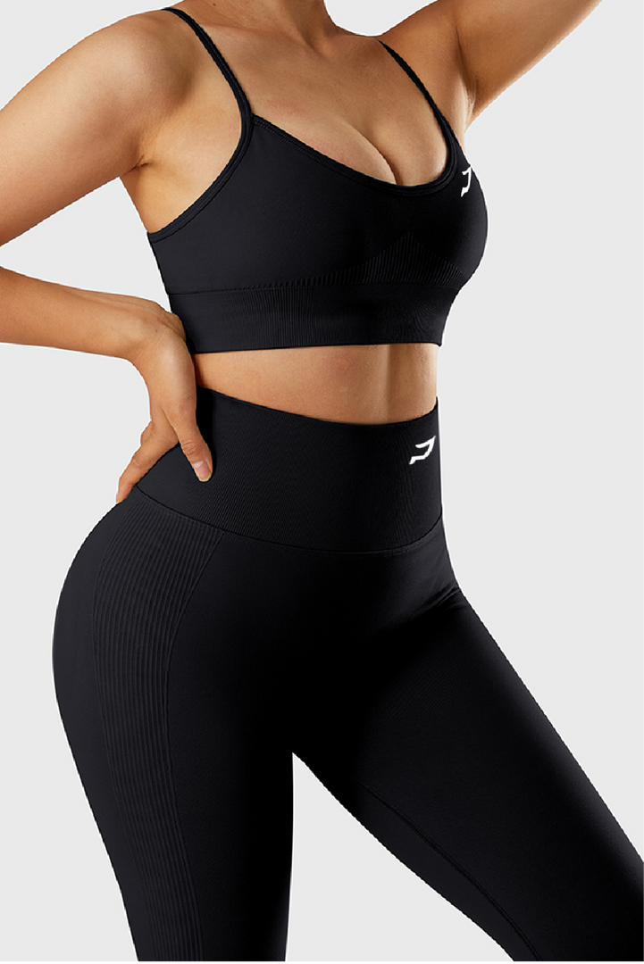 Sculpting Leggings with side ribbing