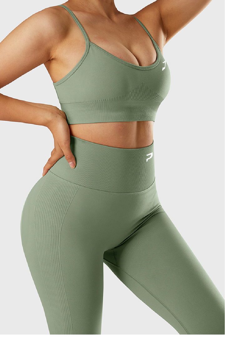 Sculpting Leggings with side ribbing
